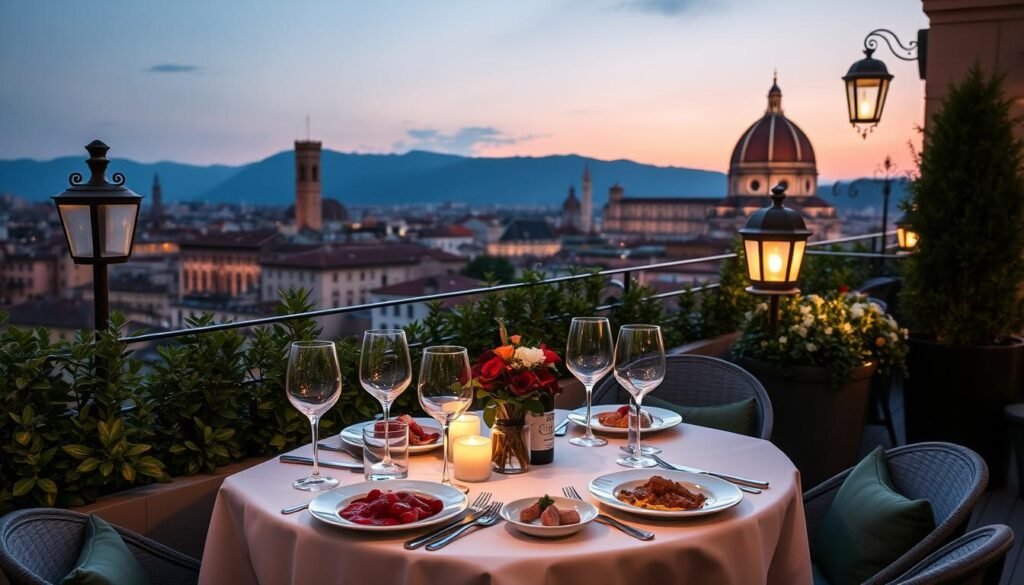 Florence rooftop dining experience