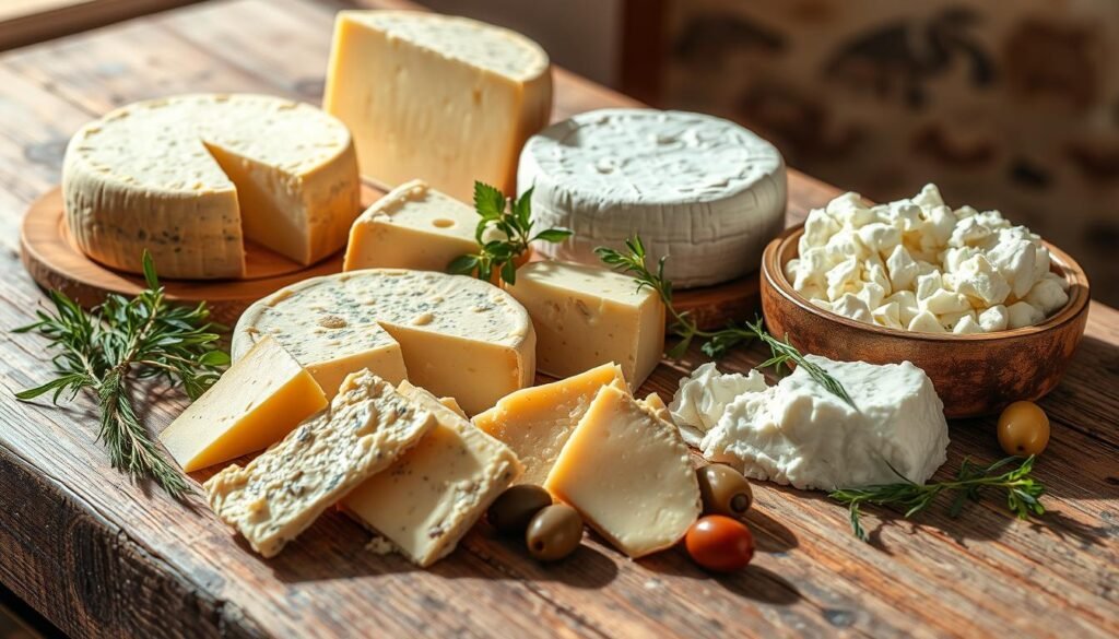 Sardinian cheese varieties