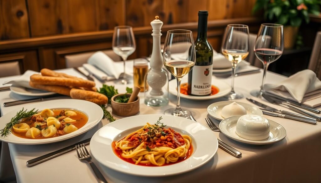 Traditional Italian recipes in fine dining