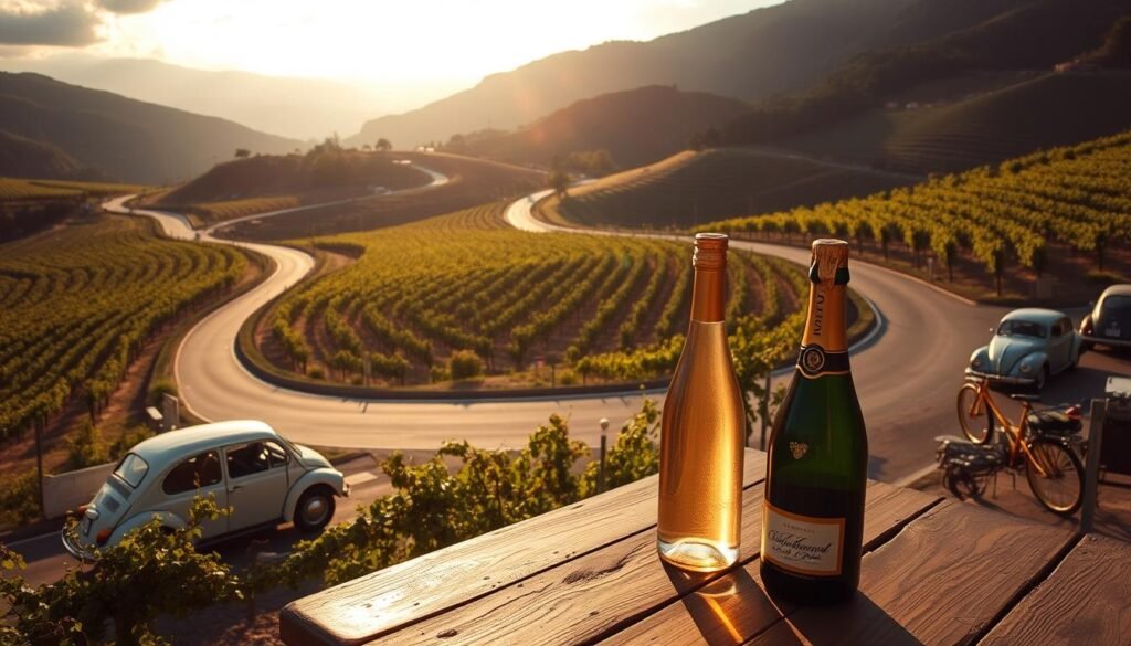 Transporting to the Prosecco wine region