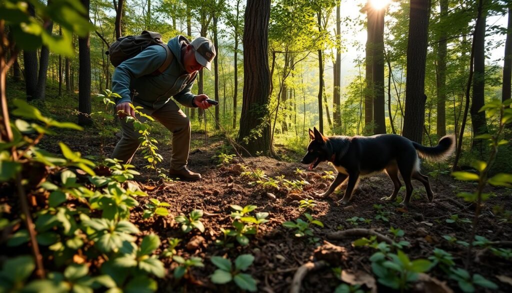 Truffle hunting in Italy