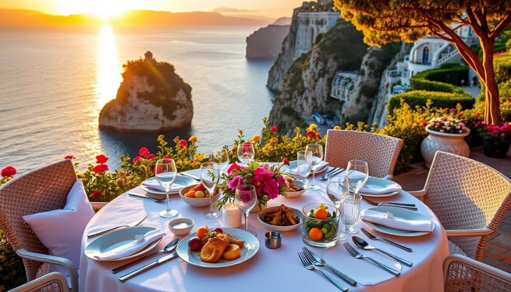 exclusive Capri dining