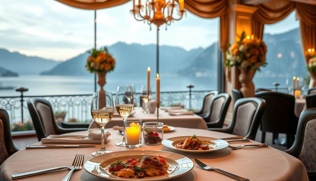 high-end dining options at Lake Como