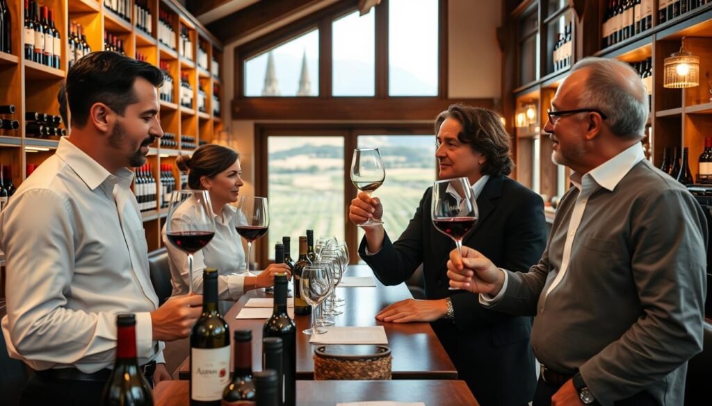 professional wine tasters in Italy